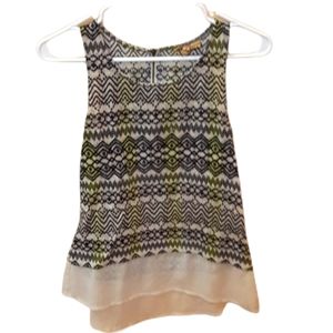 Princess VERA WANG Tank Top Grey Black Neon Gree